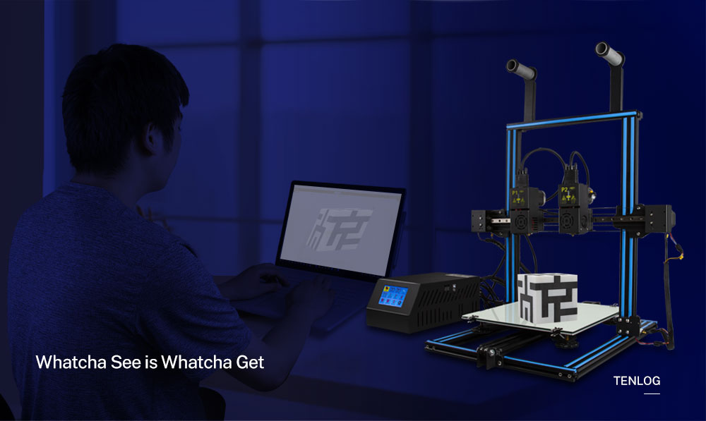 TENLOG D3S DMP 3D Printer Whatcha See Is Whatcha Get