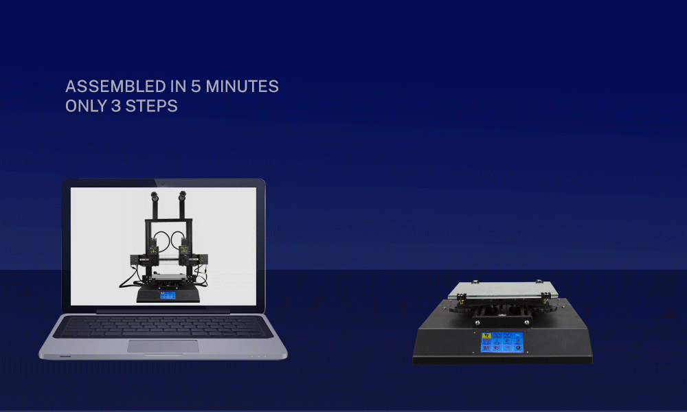 TENLOG Hands 2 DMP 3D Printer Assembled in 5 Minutes