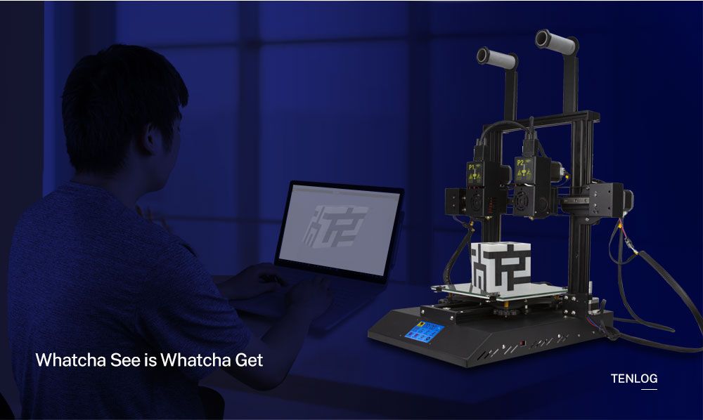 TENLOG Hands 2 DMP 3D Printer Whatcha See Is Whatcha Get